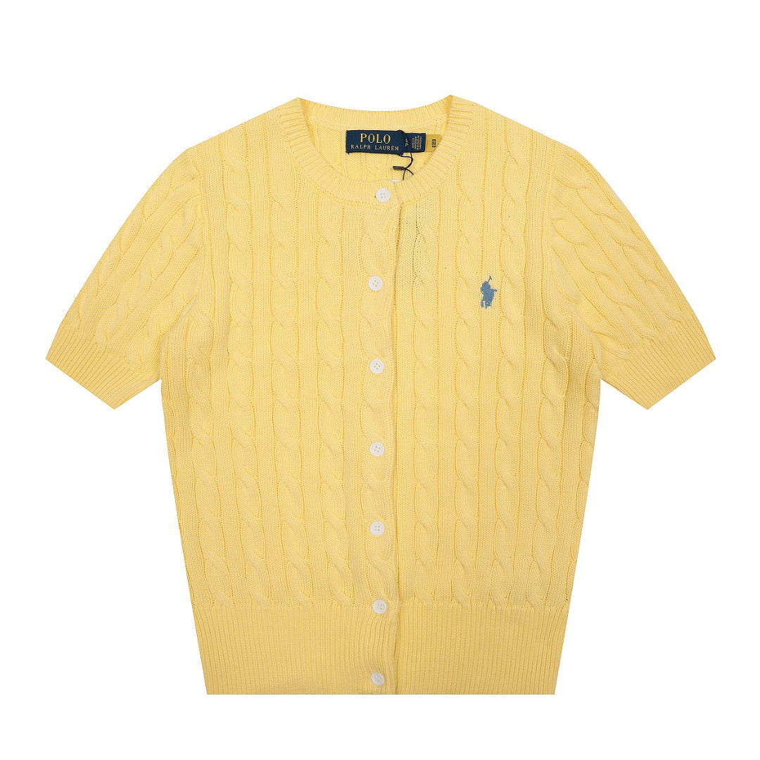 RL Polo Knit Short-sleeve Cardigan 🎨 14 Color Options