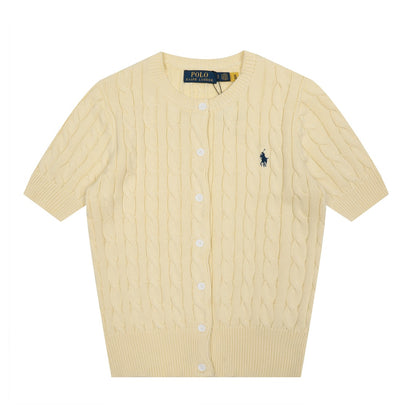 RL Polo Knit Short-sleeve Cardigan 🎨 14 Color Options
