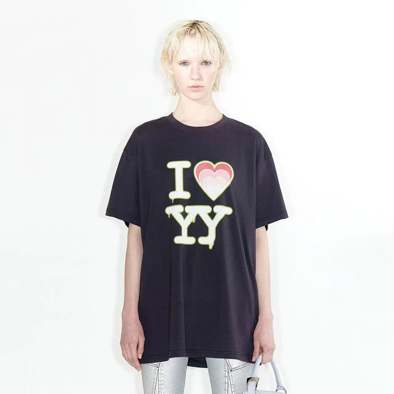 OPEN YY I LOVE YY BOX TEE - HLY &amp; CHOCCICO