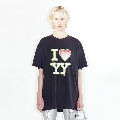 OPEN YY I LOVE YY BOX TEE - HLY &amp; CHOCCICO