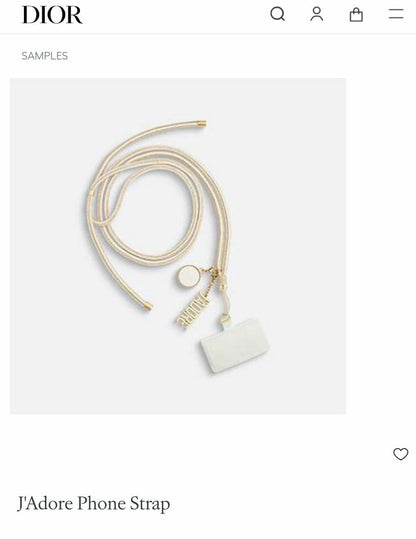 🌟 D i o r J'Adore Phone Strap 金色手機繩🌟