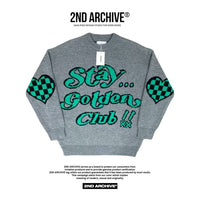 【一口價$399/件】🇰🇷韓國直送🇰🇷 2ND ARCHIVE Stay Gonden Club Jacquard Knit Sweater 2ND ARCHIVE