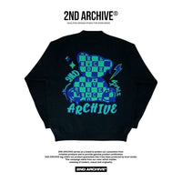 【一口價$408/件】🇰🇷韓國直送🇰🇷 2ND ARCHIVE Chess Bear Knit Sweater 2ND ARCHIVE