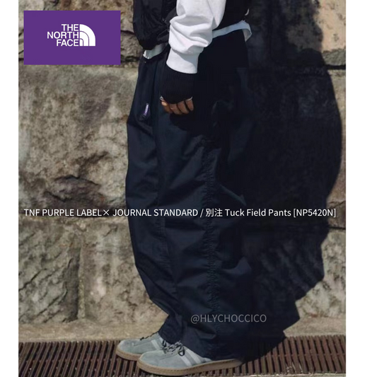 TNF PURPLE LABEL × JOURNAL STANDARD / 別注 Tuck Field Pants  [NP5420N]
