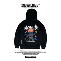 韓國直送🇰🇷 2ND ARCHIVE Tattoo Beanie Bear Hoodies 2ND ARCHIVE