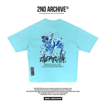 韓國直送 2ND ARCHIVE Ice bulldogr  T-shirt - 4 Color APM 537 BOWL