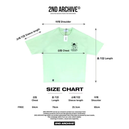韓國直送 2ND ARCHIVE Black Beanie Teddy Bear Tee