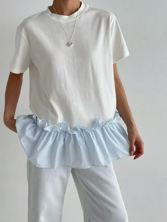 韓國直送Chic Ruffle Tee