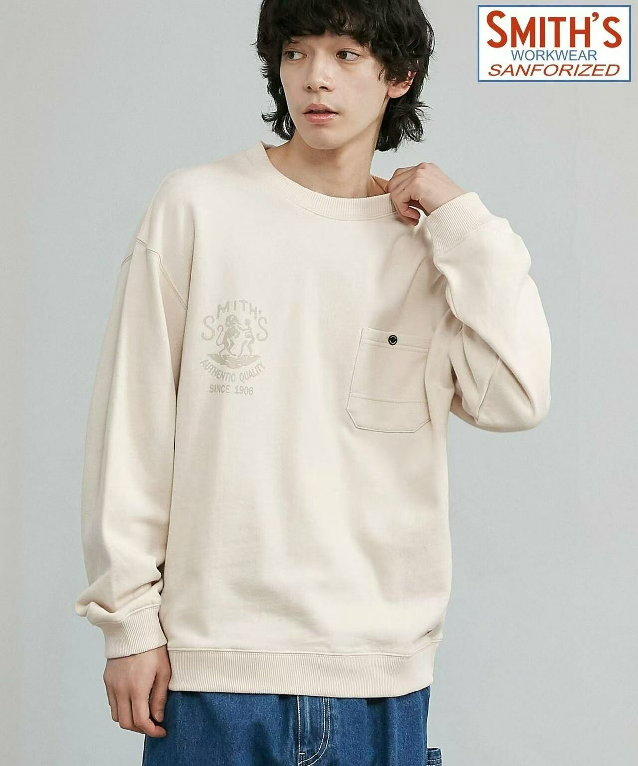 日本直送SMITH'S  Print Pocket Sweatshirt