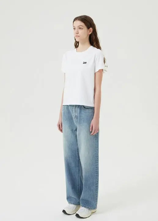 韓國直送Lee Small Twitch Logo Tee 短款/ 鬆身款 小公主韓國直郵