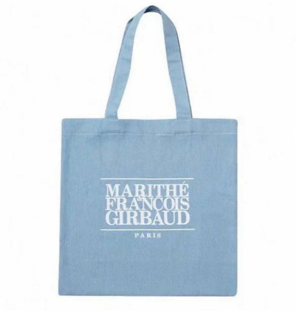 🇰🇷韓國直送🇰🇷 MARITHE FRANCOIS GIRBAUD Denim Big Eco Bag  淺藍牛仔帆布購物袋