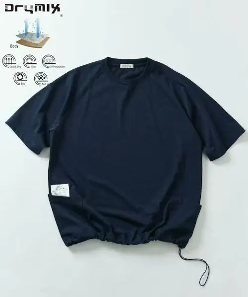 日本直送Drymix Dry Mix Relax Fit Side Pocket Crew Neck Tee FREAK'S STORE(Rakuten Fashion)