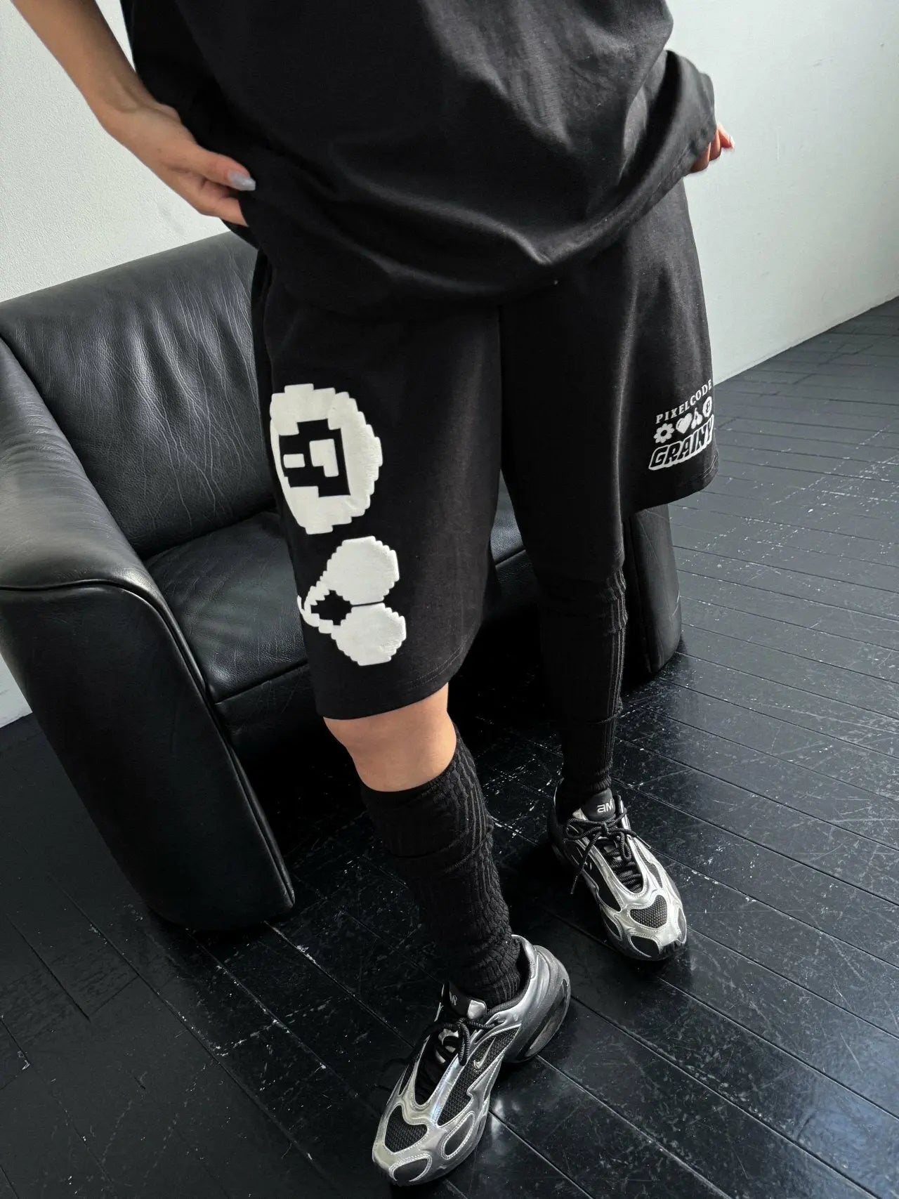 韓國直送 PLUS 82 HIYA  Cherry Foam Bunto Tee / short pants