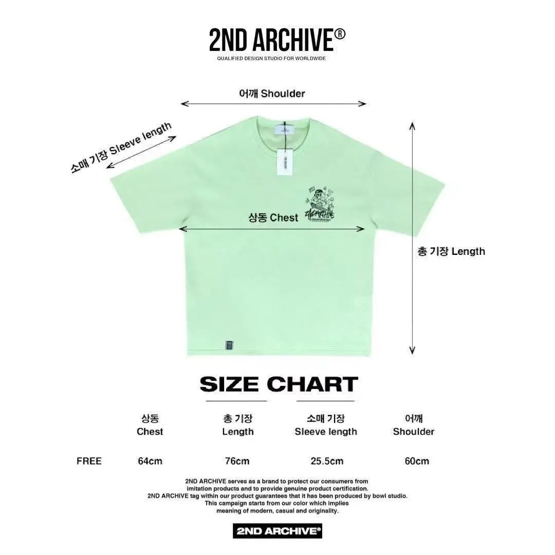 韓國直送 2ND ARCHIVE Board Beagle Crayon Tee APM 537 BOWL