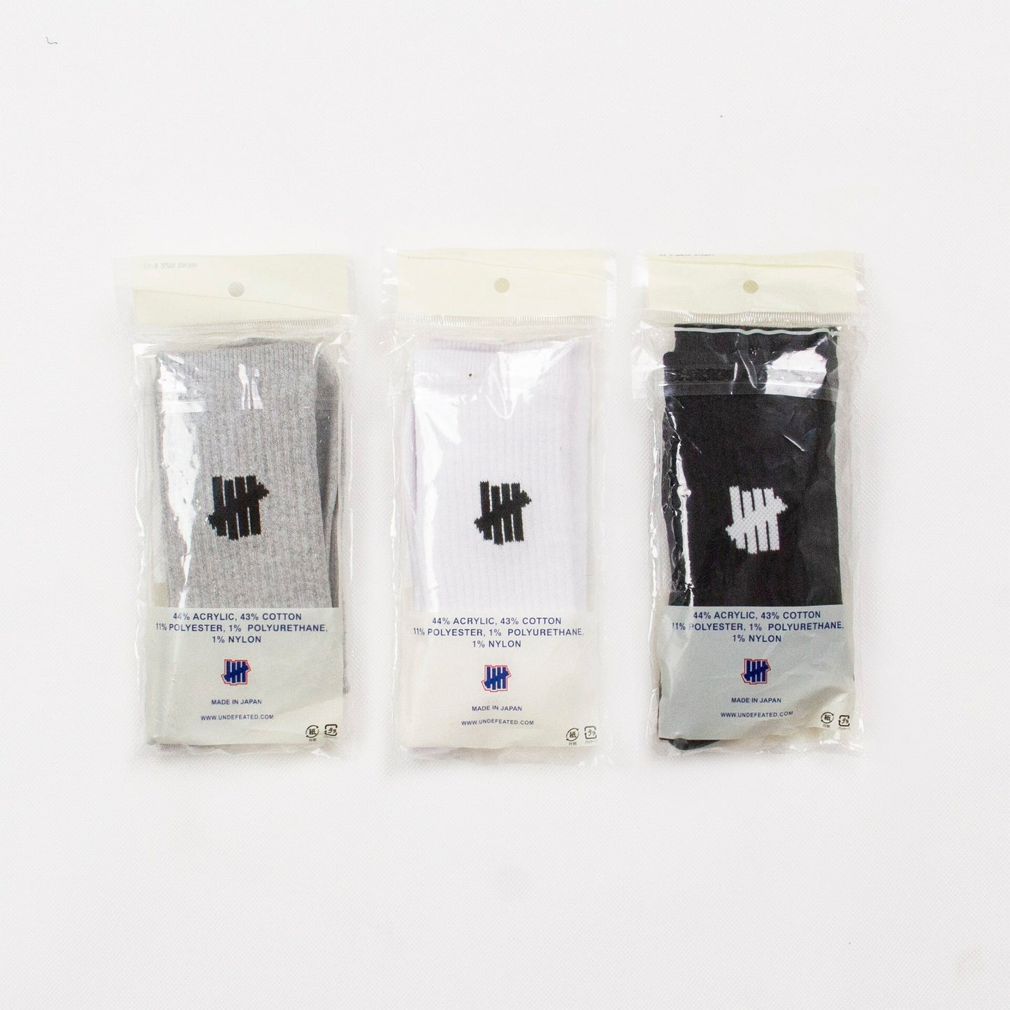 Undefeated  Socks (1 Set 3 對 ) 🌟3款選擇