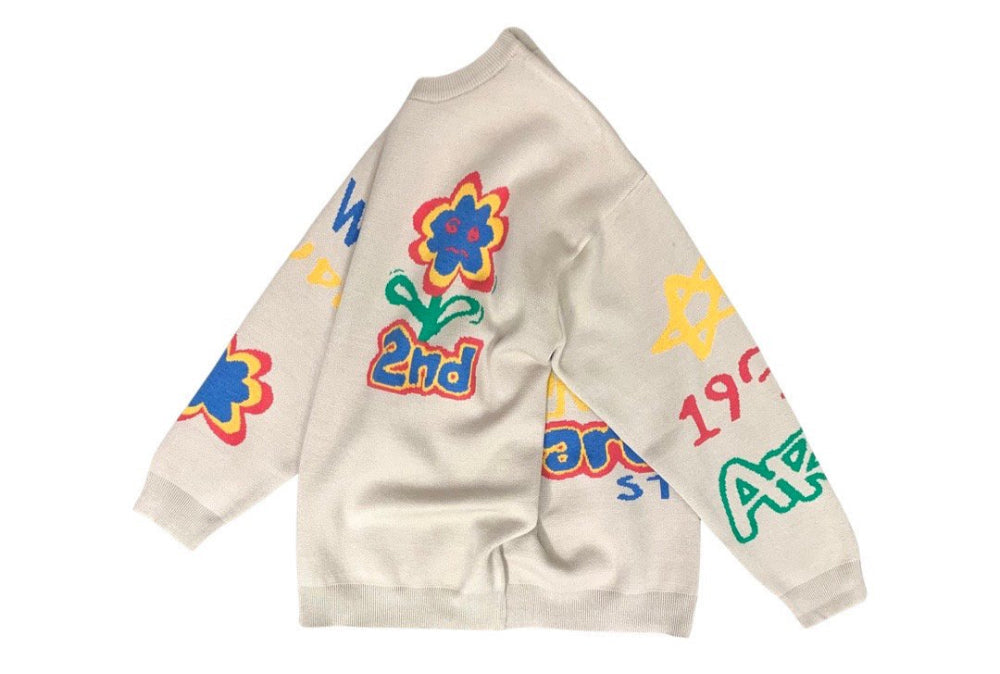 【一口價$408/件】🇰🇷韓國直送🇰🇷 2ND ARCHIVE Studio Flower Knit Sweater 2ND ARCHIVE