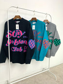 【一口價$399/件】🇰🇷韓國直送🇰🇷 2ND ARCHIVE Stay Gonden Club Jacquard Knit Sweater 2ND ARCHIVE