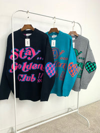 【一口價$399/件】🇰🇷韓國直送🇰🇷 2ND ARCHIVE Stay Gonden Club Jacquard Knit Sweater 2ND ARCHIVE