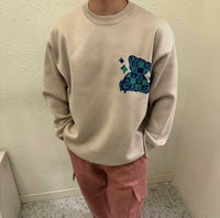 【一口價$408/件】🇰🇷韓國直送🇰🇷 2ND ARCHIVE Chess Bear Knit Sweater 2ND ARCHIVE