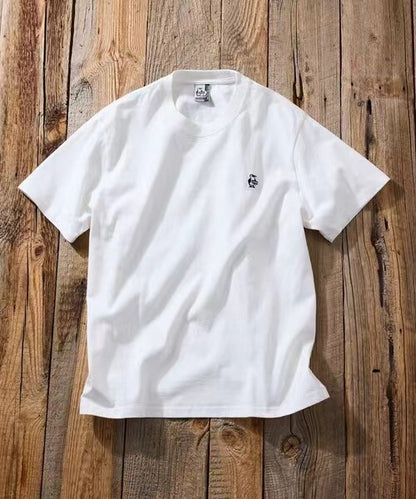CHUMS  arch logo back print crew neck  Tee -4 Color