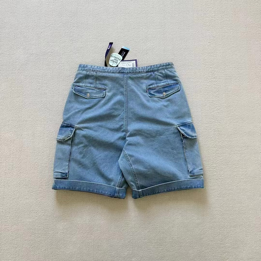 TNF PURPLE LABEL Webbing Belt Denim Cargo Shorts NT4308N 港口工廠