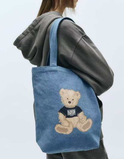韓國直送MARITHE DOODLE BEAR ECO BAG 韩国大熊
