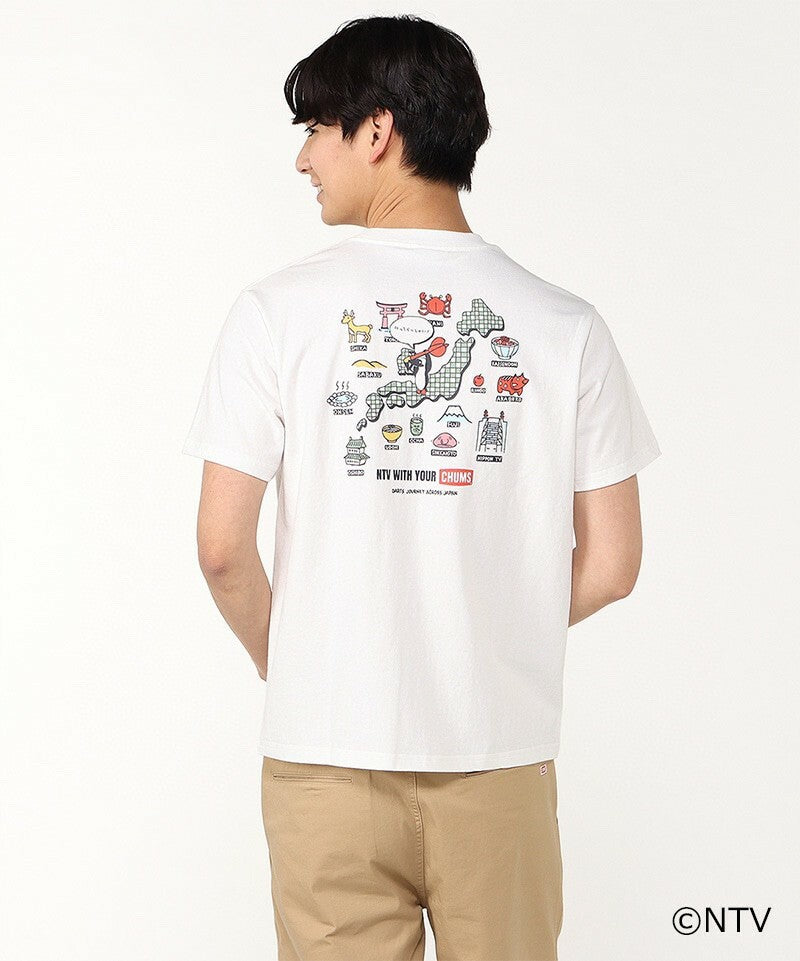CHUMS x NTV Smile and collaborate! darts trip t-shirt