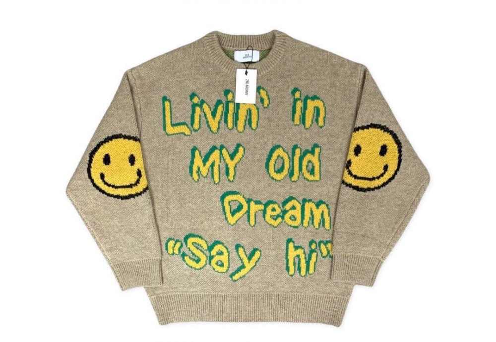 【一口價$418/件】🇰🇷韓國直送🇰🇷 2ND ARCHIVE Smiley Face Elbow Knit Sweater 2ND ARCHIVE