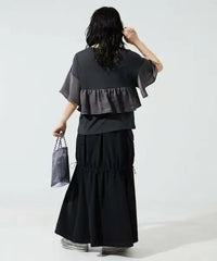 日本直送Bustier Style Layered Ruffle Short Sleeve Tops FREAK'S STORE(Rakuten Fashion)