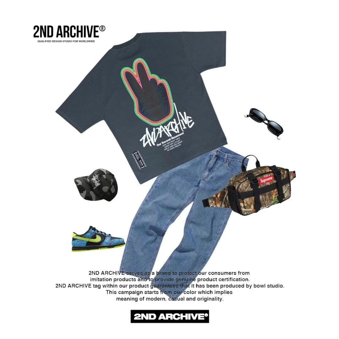 【一口價$277/件】🇰🇷韓國直送🇰🇷 2ND ARCHIVE V Finger Tee -3 Color APM 537 BOWL
