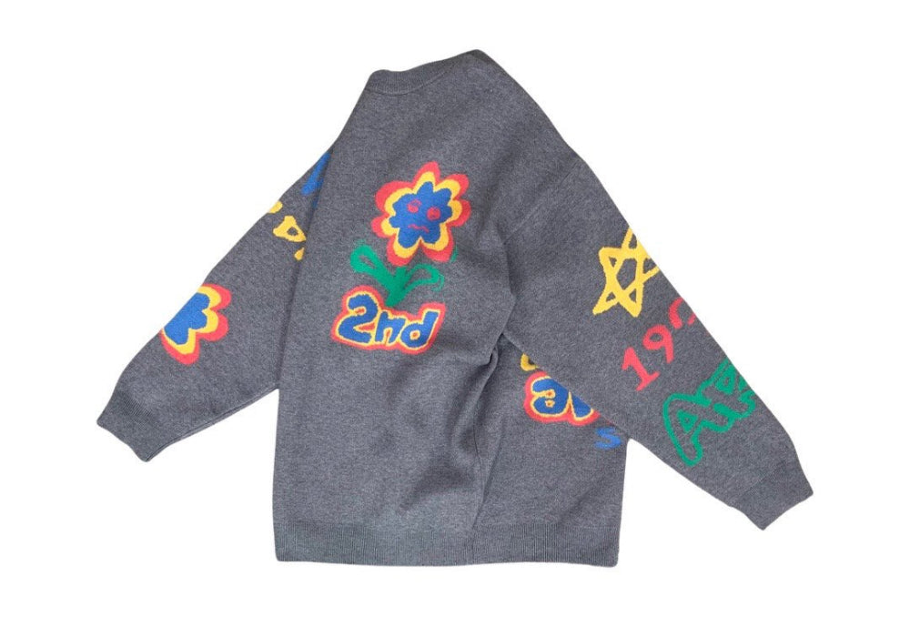 【一口價$408/件】🇰🇷韓國直送🇰🇷 2ND ARCHIVE Studio Flower Knit Sweater 2ND ARCHIVE