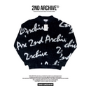 【一口價$410/件】🇰🇷韓國直送🇰🇷 2ND ARCHIVE Lettering Angora Unisex Overfit Knit Sweater 2ND ARCHIVE