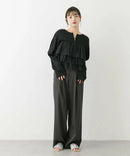 日本直送Double Zip Frill Knit Cardigan HANNA
