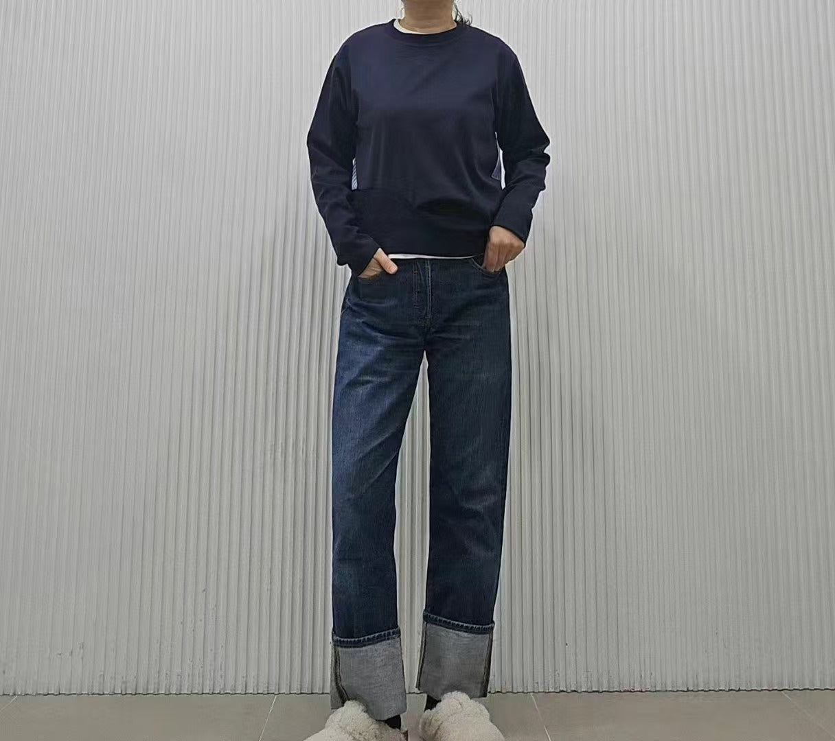 韓國直送Color-Block Top