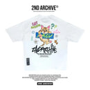 韓國直送 2ND ARCHIVE Monthly Cat Crayon Tee HLY & CHOCCICO