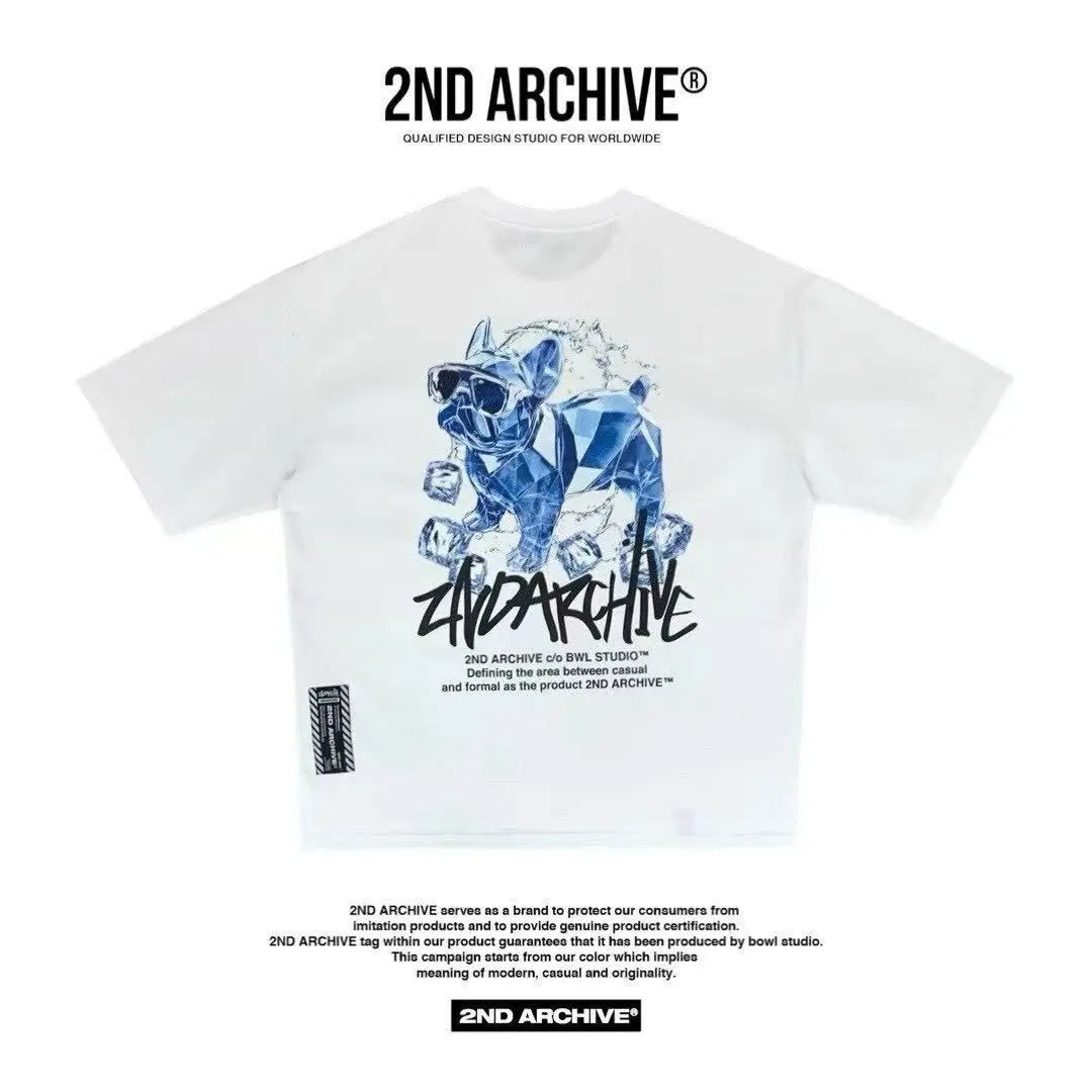 韓國直送 2ND ARCHIVE Ice bulldogr  T-shirt - 4 Color