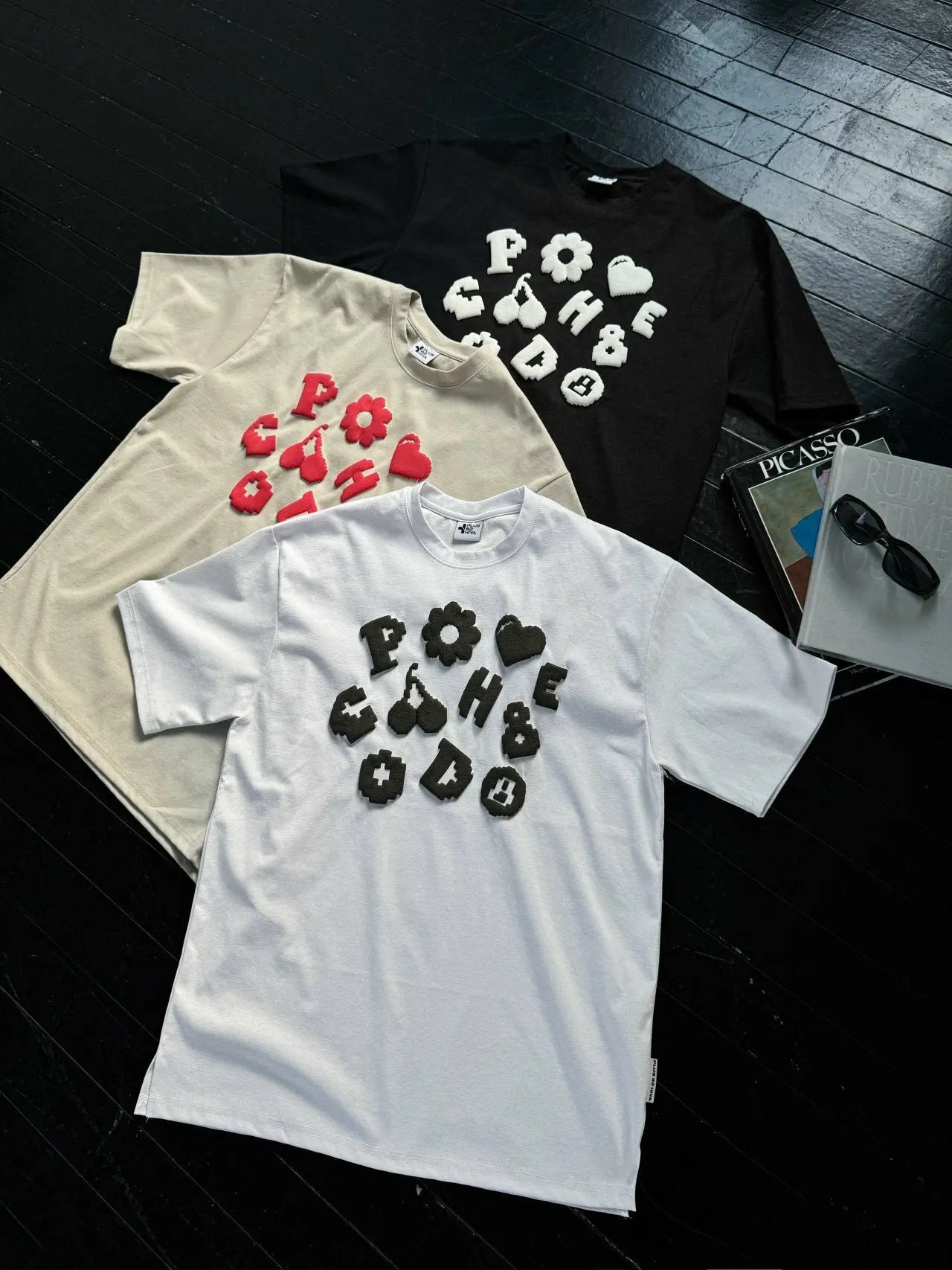 韓國直送 PLUS 82 HIYA  Cherry Foam Bunto Tee / short pants HLY & CHOCCICO