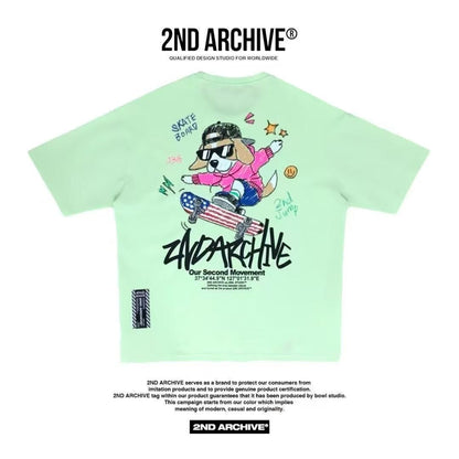 韓國直送 2ND ARCHIVE Board Beagle Crayon Tee
