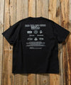 CHUMS 別注 history back print crew neck T-shirt -4 Color