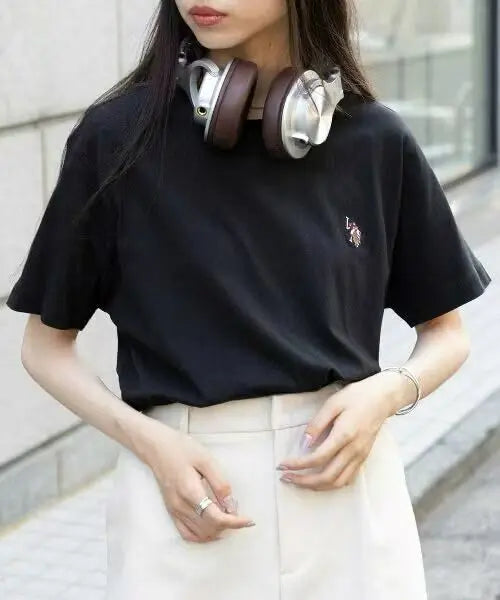 日本直送🌟 U.S. POLO ASSN Unisex Polo Logo Embroidered Tee 🌟 SETUP7