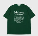 韓國直送Waikei Maltese Archive Line Graphic Half Tee  - 5 Color theot 2F D-2 LALAPIPO