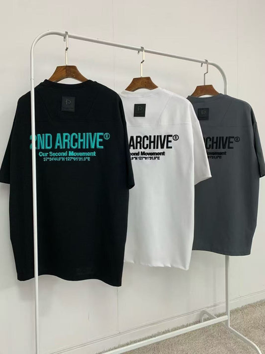 韓國直送 2ND ARCHIVE Second Embossed Logo Short Tee