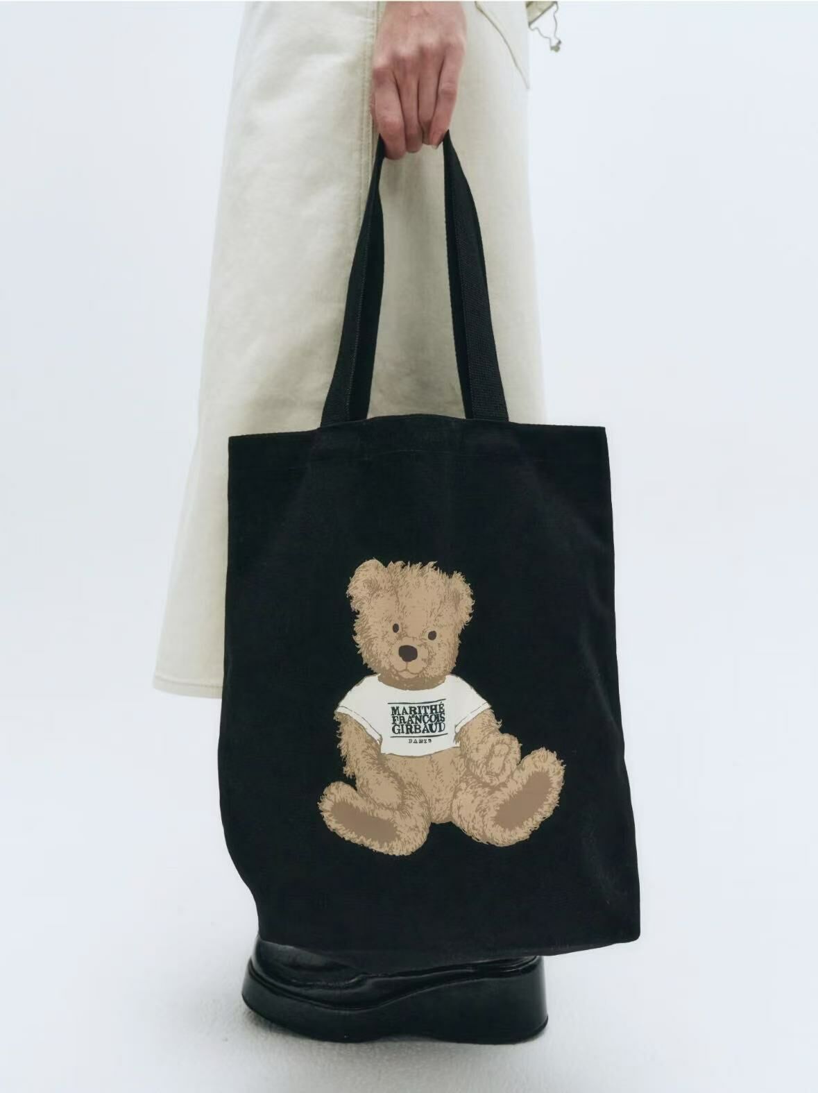 韓國直送MARITHE DOODLE BEAR ECO BAG 韩国大熊