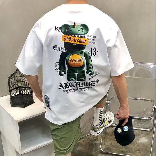 韓國直送 2ND ARCHIVE Dinosaur Terry Bear Graffiti T-shirt