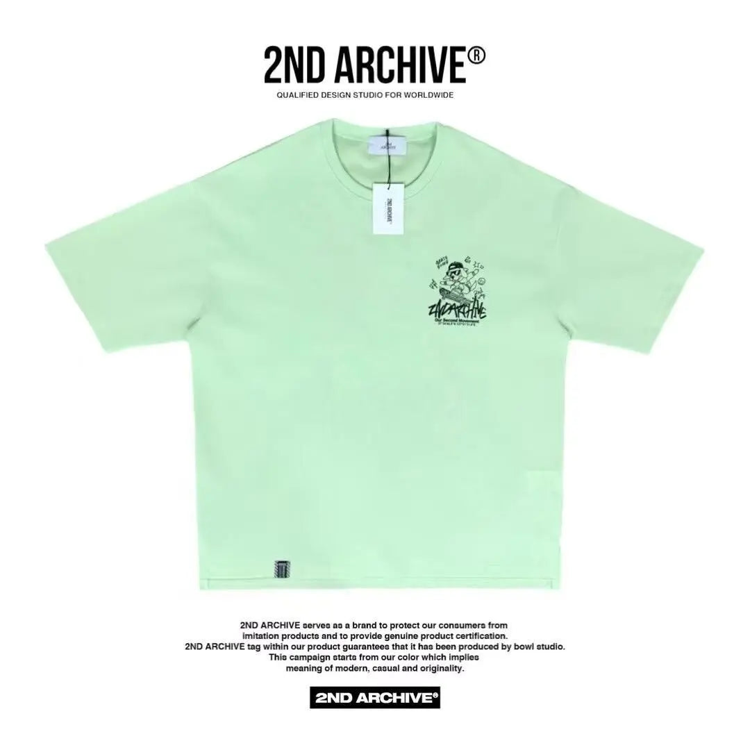 韓國直送 2ND ARCHIVE Board Beagle Crayon Tee APM 537 BOWL