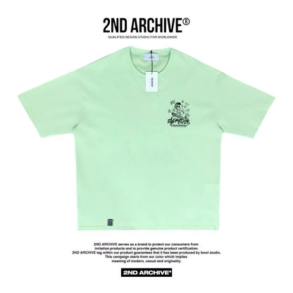 韓國直送 2ND ARCHIVE Board Beagle Crayon Tee