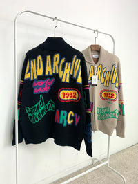 【一口價$477/件】🇰🇷韓國直送🇰🇷 2ND ARCHIVE Two-way Zip-up Knit Cardigan 2ND ARCHIVE