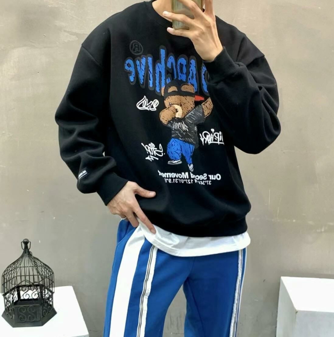 【一口價$370/件】🇰🇷韓國直送🇰🇷 2ND ARCHIVE HipHop Bear Sweatshirt | 4 Color 2ND ARCHIVE