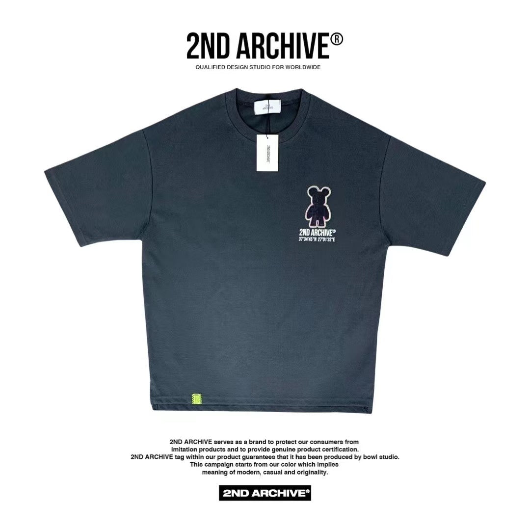 【一口價$277/件】🇰🇷韓國直送🇰🇷 2ND ARCHIVE Half Bear  T-shirt - 4 Color