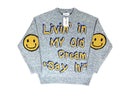 【一口價$418/件】🇰🇷韓國直送🇰🇷 2ND ARCHIVE Smiley Face Elbow Knit Sweater 2ND ARCHIVE